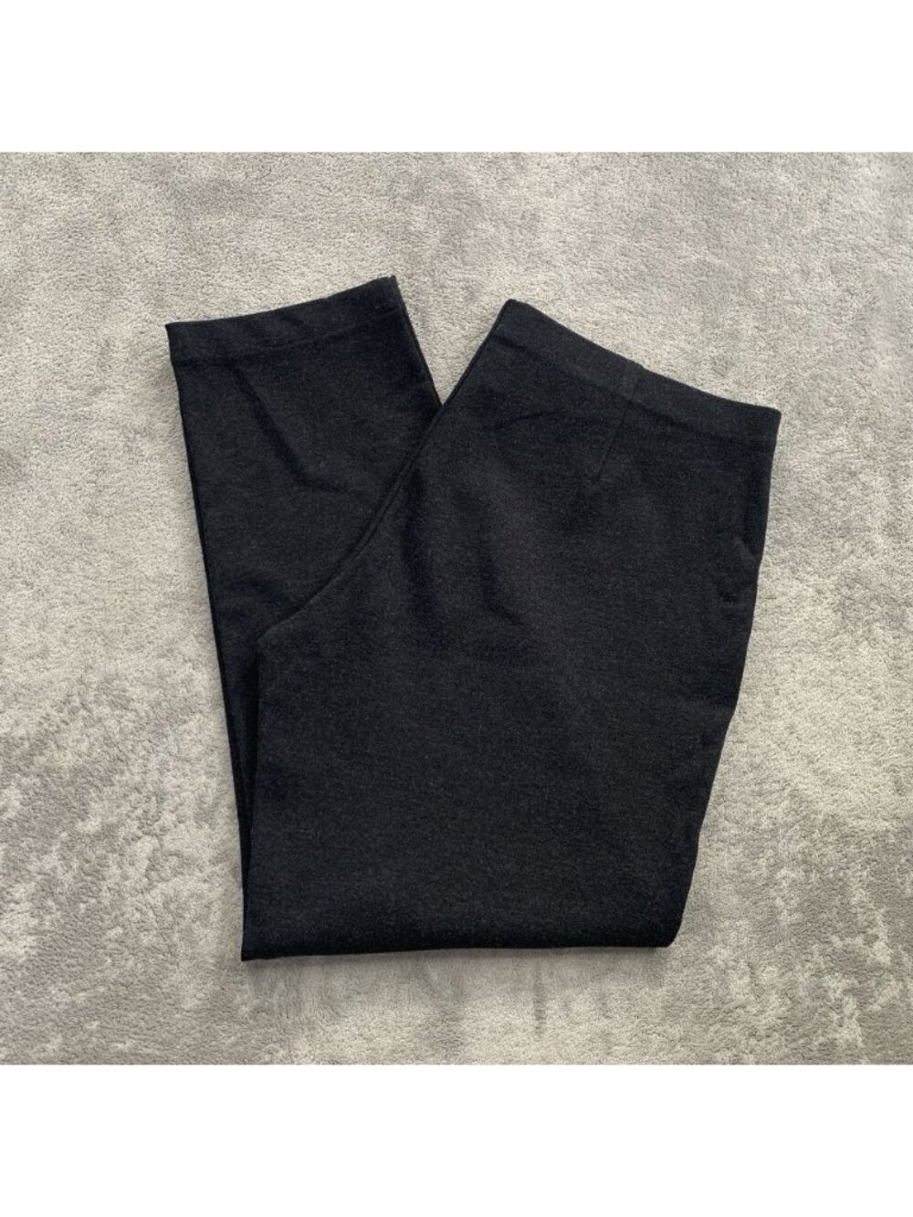 Eileen Fisher Pants Women Large Pull On Straight Leg Gray Capsule Minimalist